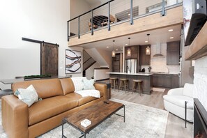 Main Living, Dining and Kitchen