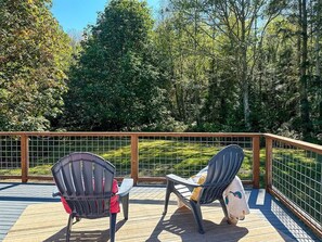 Looking out from the deck