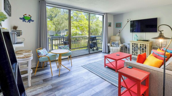 Open Living Area with Balcony