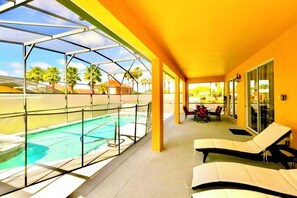 Huge covered lanai space. Ideal for al fresco dining or escaping the Florida sun (1)