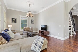 View of Living Room from Front Door