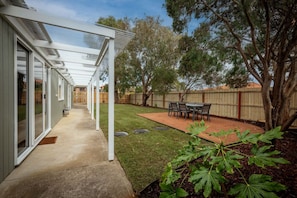 Large private yard