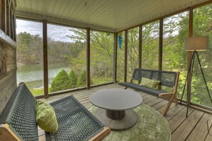 Porch accessible from the king suite 