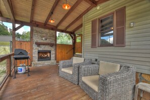 Outdoor Wood Burning Fireplace