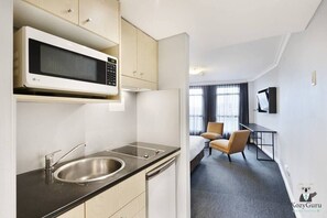 Kitchen with basic amenities is just what you need