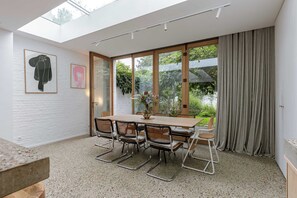 Dining area overlooking the garden