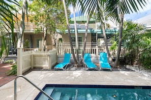 Shared heated pool