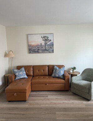 Living room sectional with sofa sleeper
