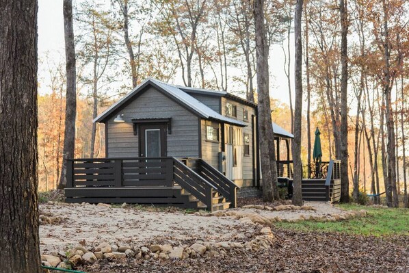 Tucked among towering pines—your hidden forest escape.