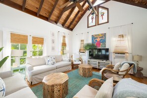 First Floor Living Area with Smart TV