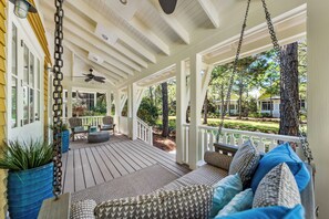 Front Porch Overlooking Charming Green