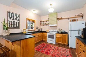 Large fully equipped kitchen