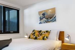 Comfortably appointed with a queen-size bed and professionally laundered linen for a fresh and restful sleep experience.