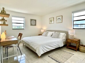Bedroom with desk space