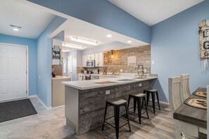 Bar stool seating for 3