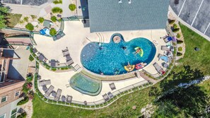 Complex pool area
