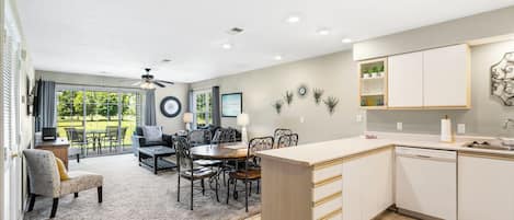 Dining and living area