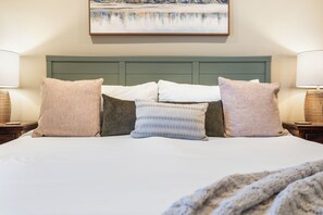 Drift off to sleep on lush bedding