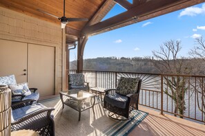 Indulge in fresh air and serene views on the balcony