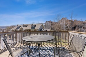 Take in the fresh air on the deck with outdoor seating