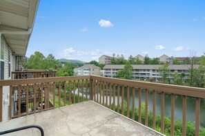 Lounge the day away with tranquil water views on the sunny balcony