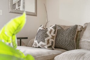 Ample seating for family and friends in the living area