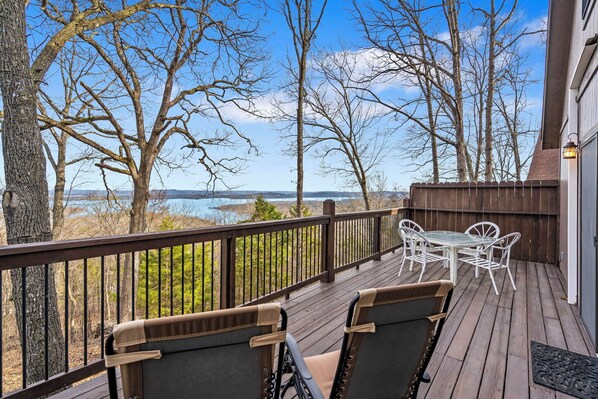 Ample outdoor seating for friends and family