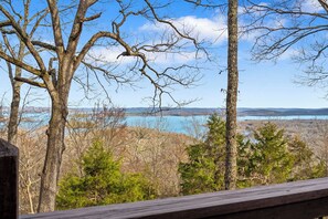 Amazing panoramic lake views from the balcony