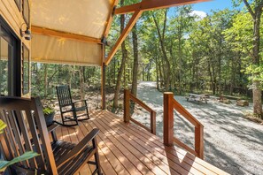Relaxing outdoor rocking chairs