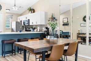 Dining table with seating for 4