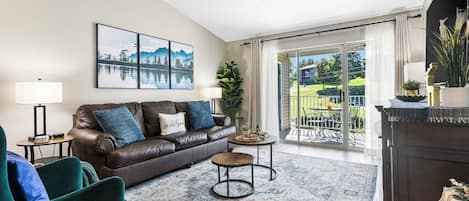 Comfortable seating in the living room for you and your guests