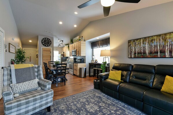 Living room with ample seating space