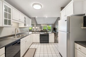 Fully stocked kitchen