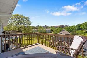 Outdoor seating in the balcony