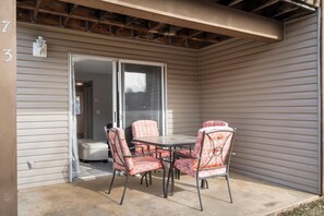 Patio with outdoor furniture