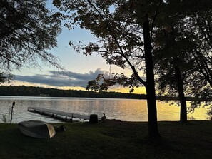 Watching a beautiful sunset 