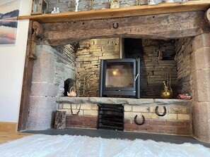 Traditional Open Fireplace