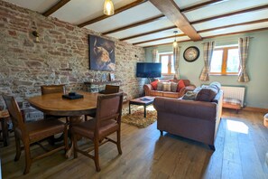 Living room and dining table