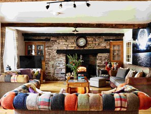 Onnen Fawr Farmhouse Living Room 1