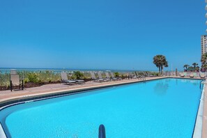 Beachside pool