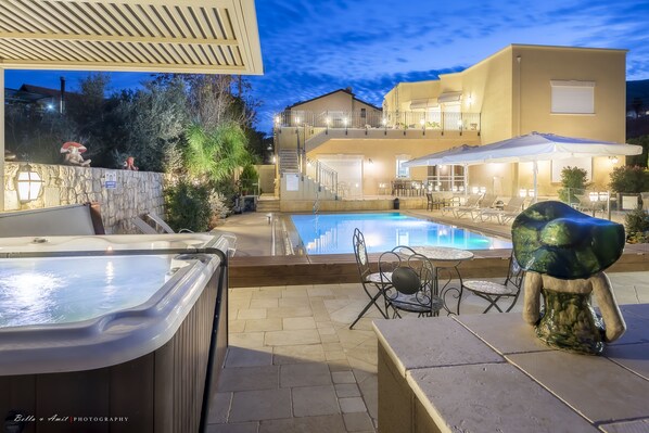 Front of property - evening/night