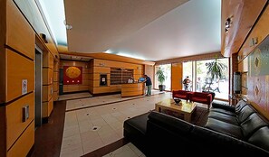 Sittområde i lobbyn