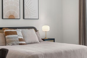 What's a Master Suite without a king sized bed and fabulous linens?