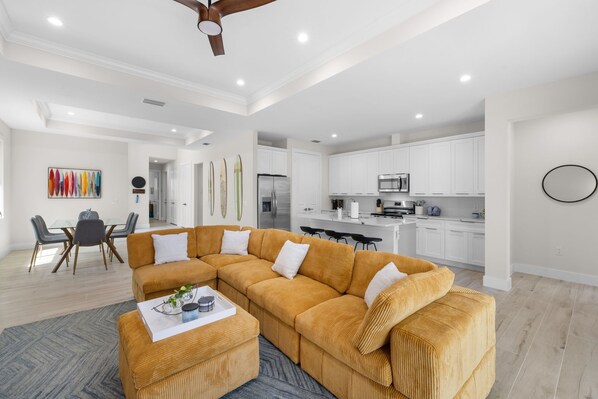 Vibrant & comfortable is what we aimed for in creating this home away from home.
