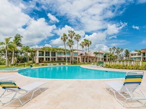 One of the three pools in the community.
Your patio overlooks this recently renovated pool