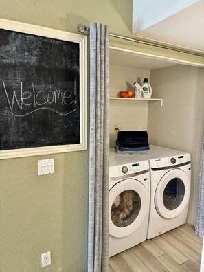 Full size washer and dryer
