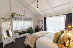 Master bedroom at the front off the house 