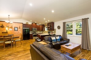 Open living and dining