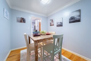 Share a meal in the formal dining area