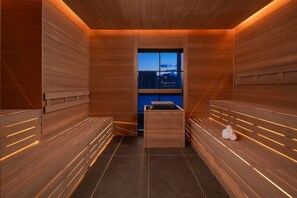 In-building sauna made for your relaxation!